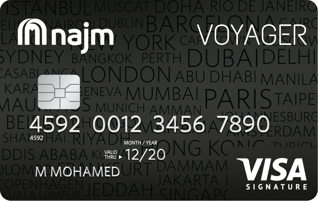 Najm Voyager Signature Credit Card