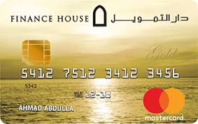 FINANCE HOUSE Gold Covered Card